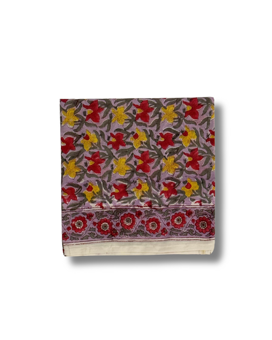 Scarf - Red and Yellow Floral