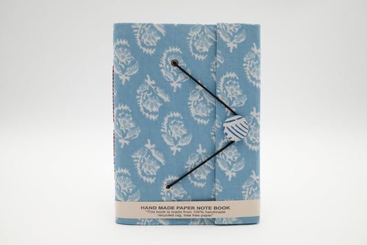 Block Print Rag Notebook - Sky Breeze